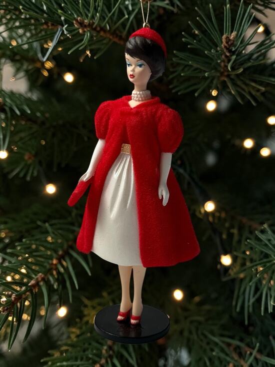 Hallmark Other - Vintage Hallmark Barbie Ornament 1998 Silken Flame QXI4043 Red Coat Hat NO BOX